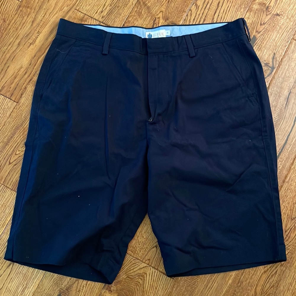 J. Crew men’s shorts. Waist size 35. Navy blue fabric. Fantastic condition!